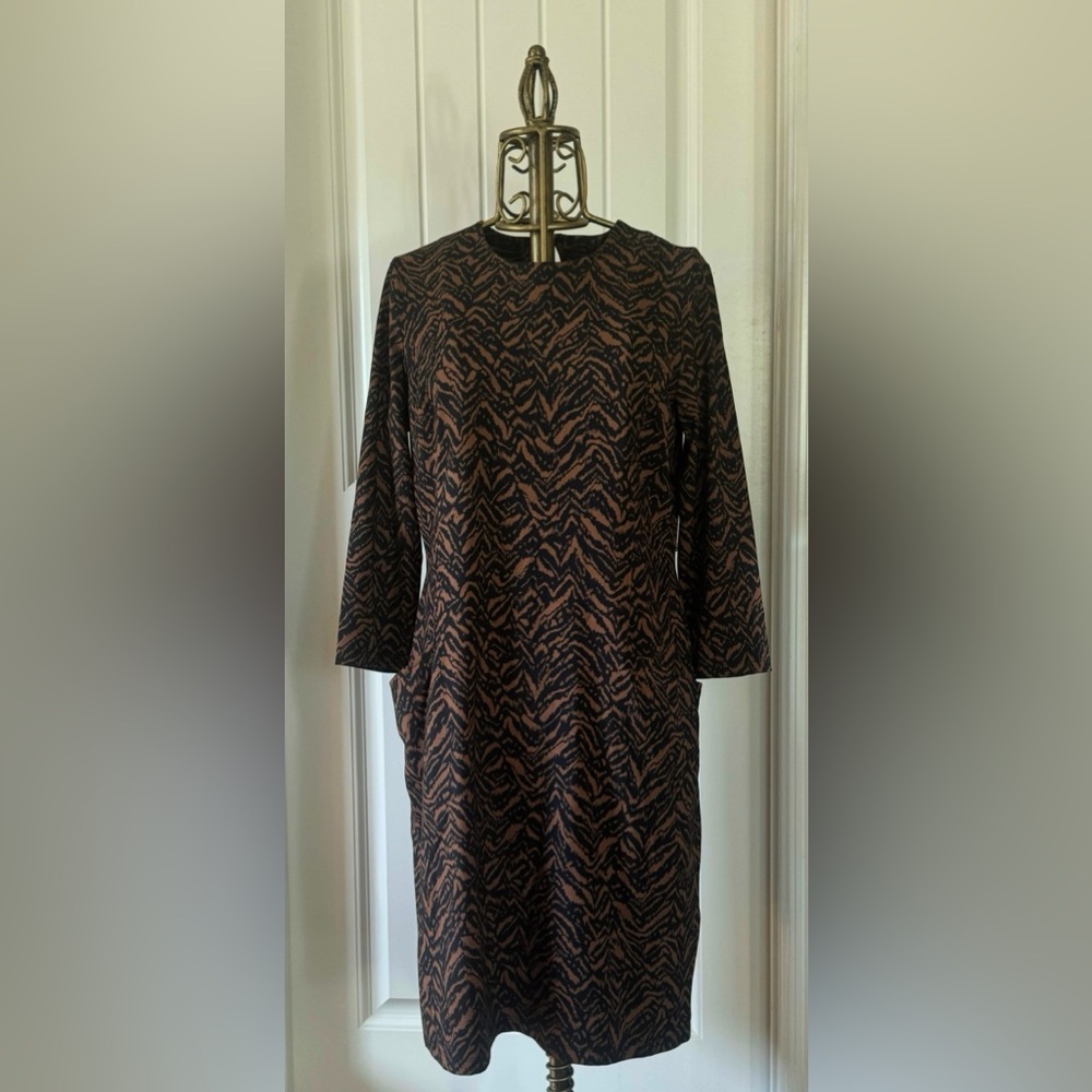 Beautiful J.McLaughlin Catalyst Dress Brown/Black - NWT